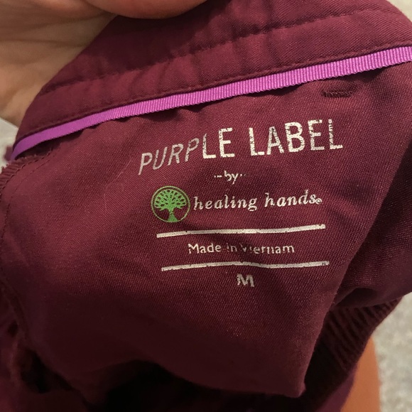 Scrub Pants maroon/burgundy - Picture 2 of 2